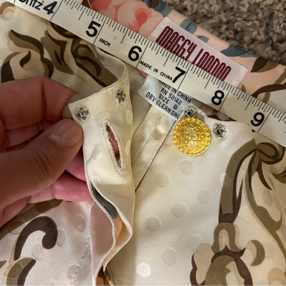 NWT Maggy London Vintage Silk Blouse - Picture 9 of 12